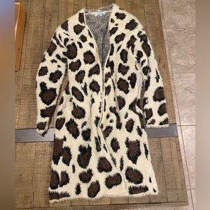 She + Sky Animal Print Cardigan